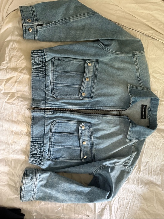 The Kooples Jackets & Blazers - The Kooples Light Blue Denim Jacket